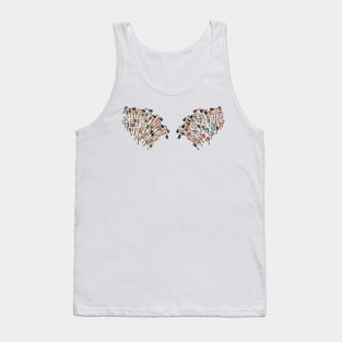 Guitar Wings with Feathers Up Tank Top